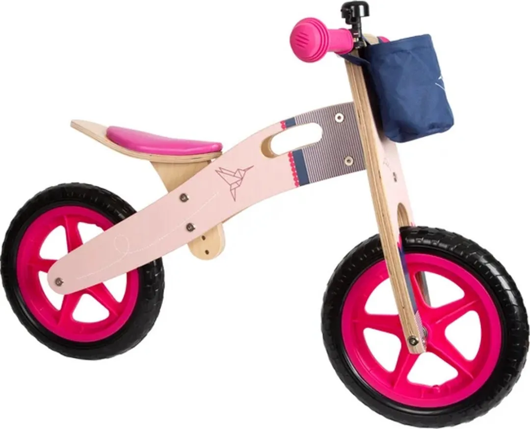 Small Foot Houten Loopfiets Kolibrie - Roze