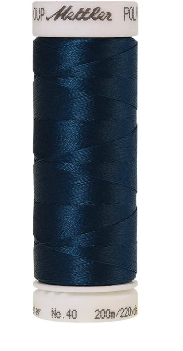 Amann Mettler Polysheen Borduurgaren 200m - Blauw