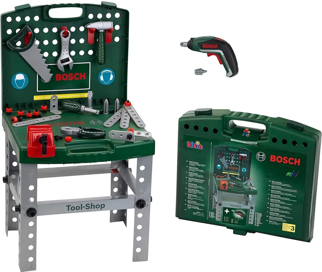 Klein Toys Bosch Speelgoed Werkbank Ixolino - Donkergroen