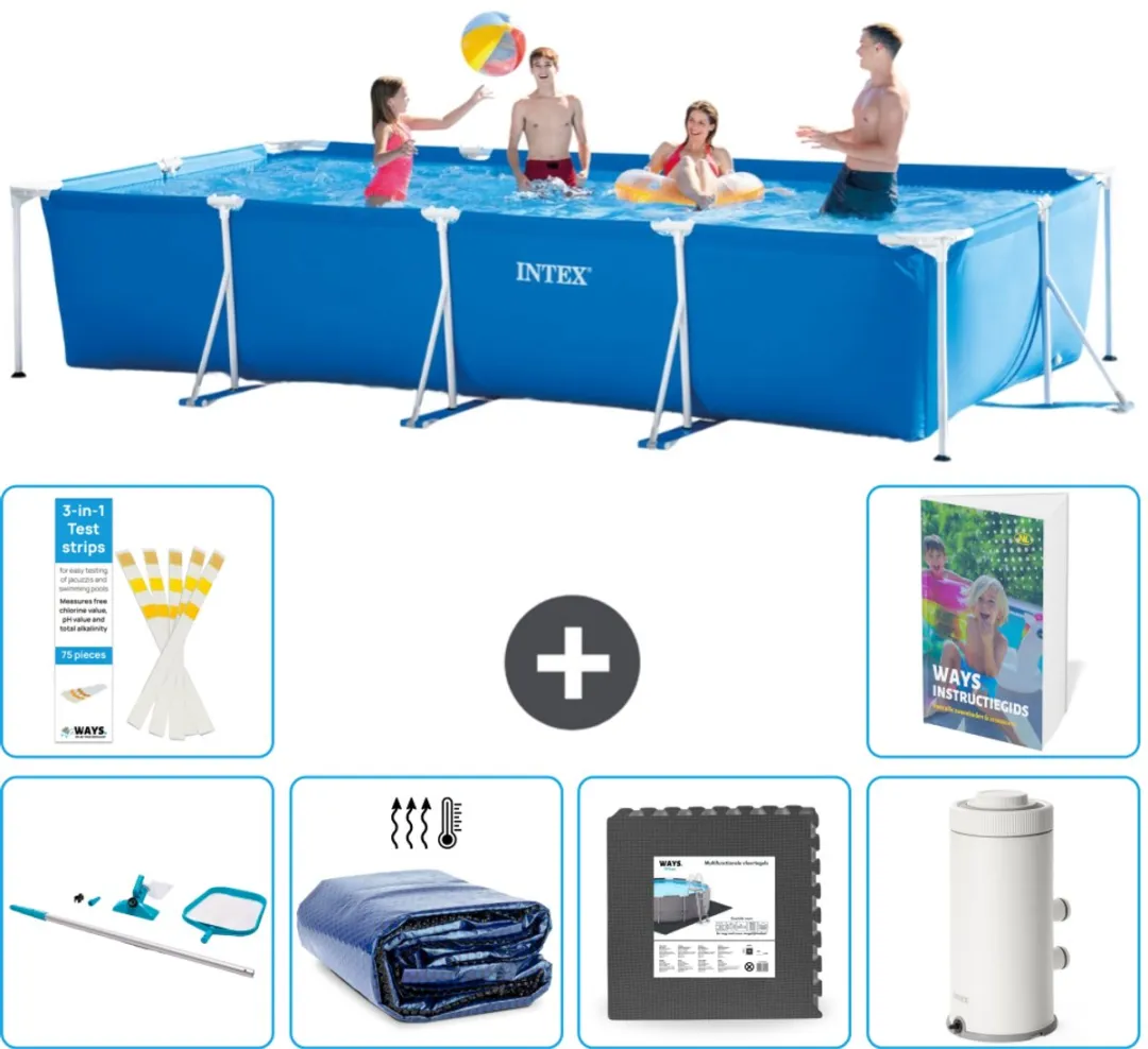 Intex Rechthoekig Frame Zwembad 450x220cm