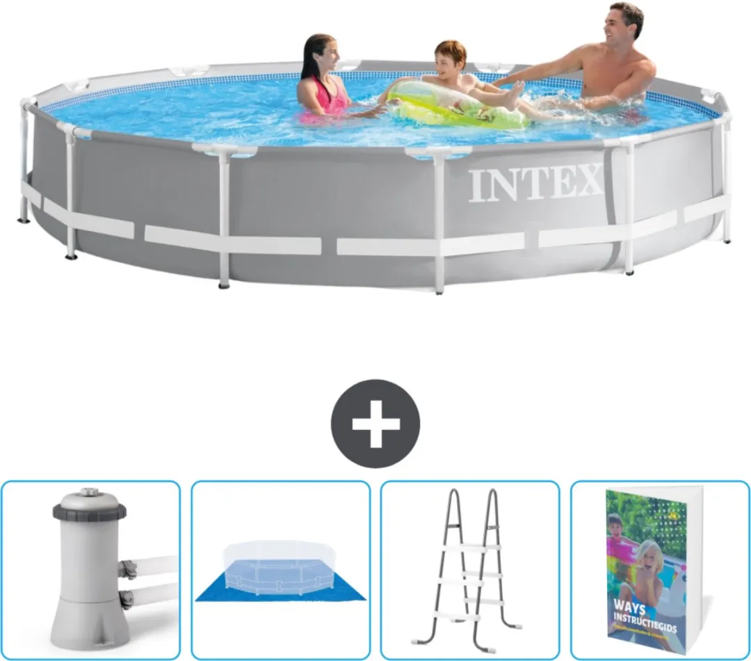 Intex Rond Prism Frame Zwembad 366x76cm