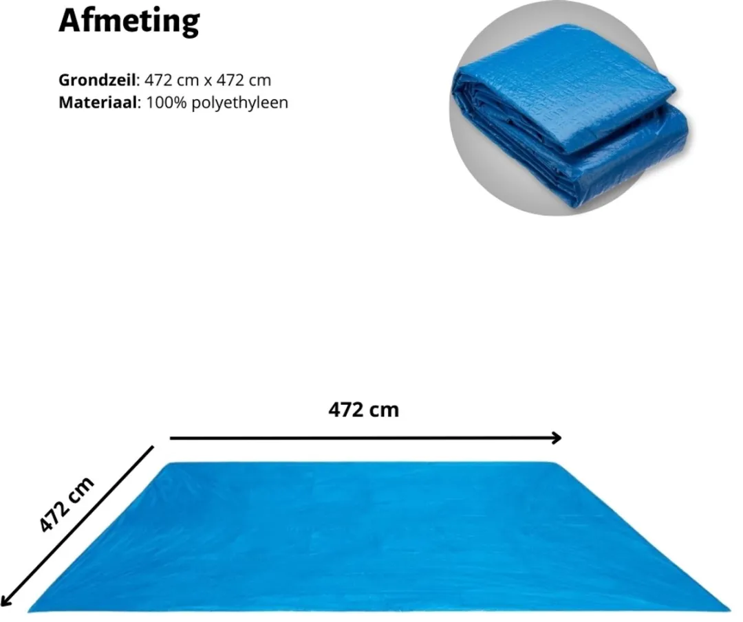 Intex Rond Prism Frame Zwembad 366x76cm - Grijs - afbeelding 6 van 6
