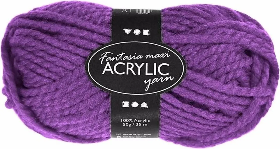 Creativ Company Paars Maxi Acryl Garen 35m