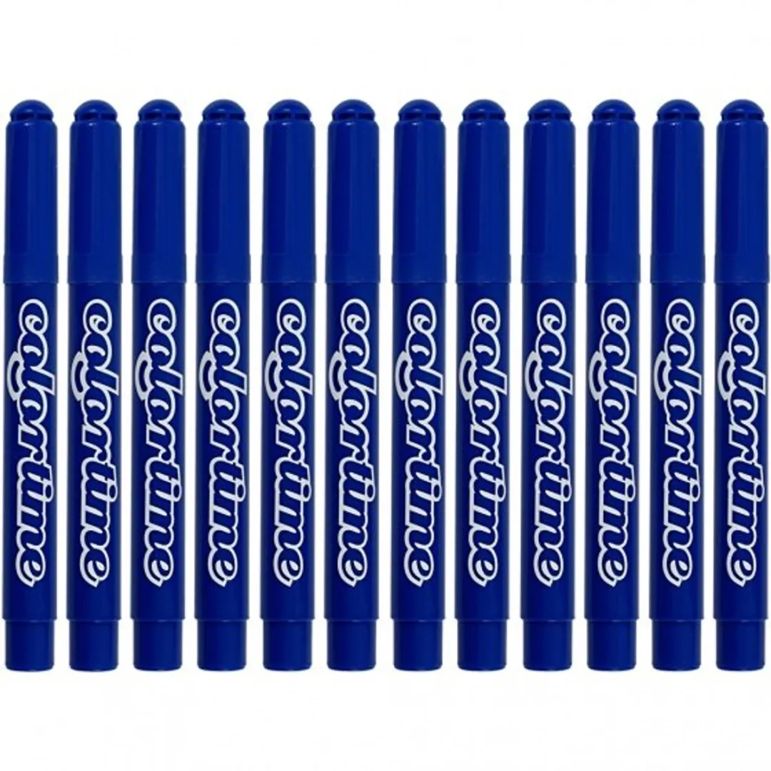 Colortime Blauwe Stiften 5mm - 12 Stuks