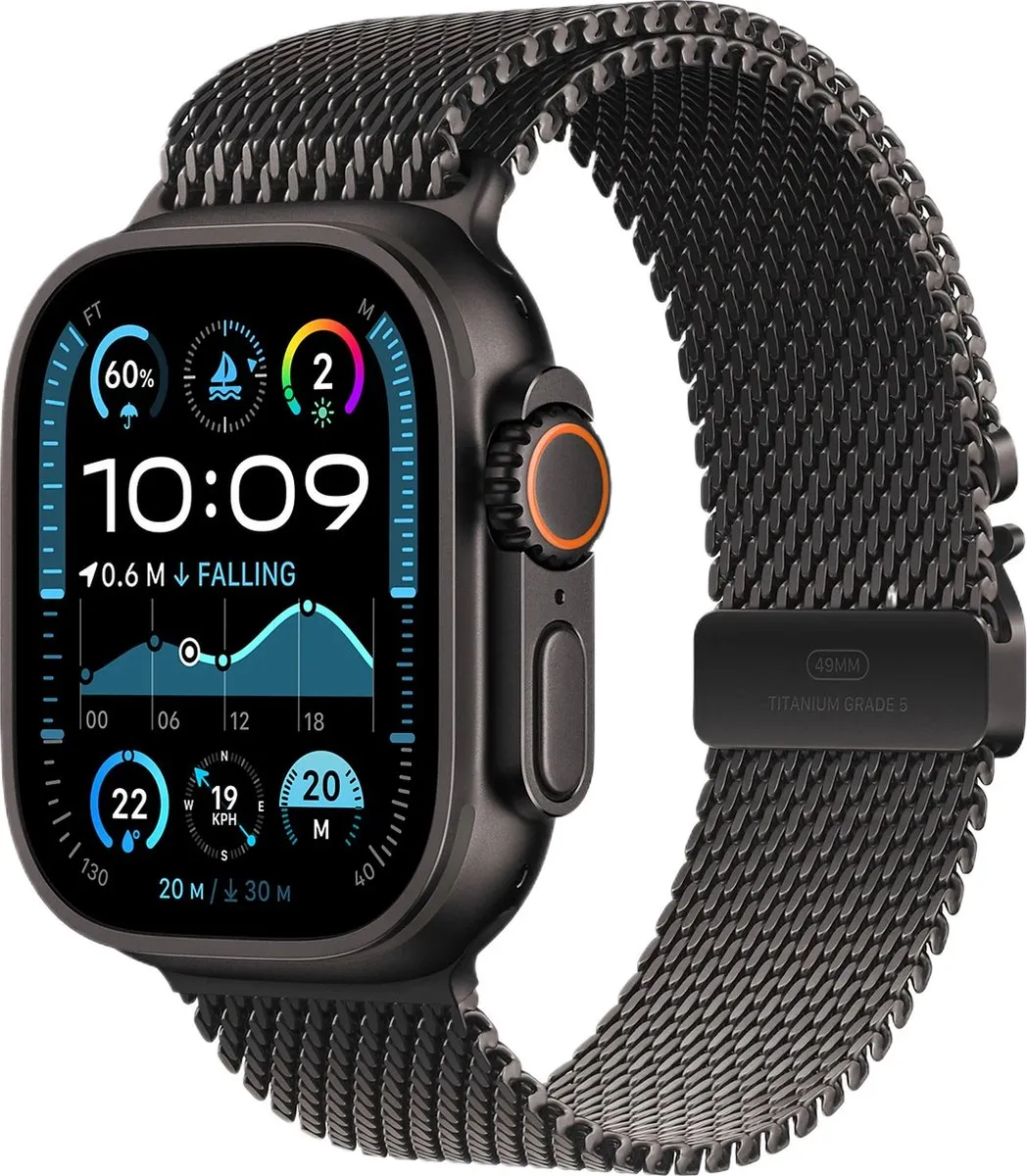 Apple Watch Ultra 2 GPS + Cellular 49mm - Zwart Titanium