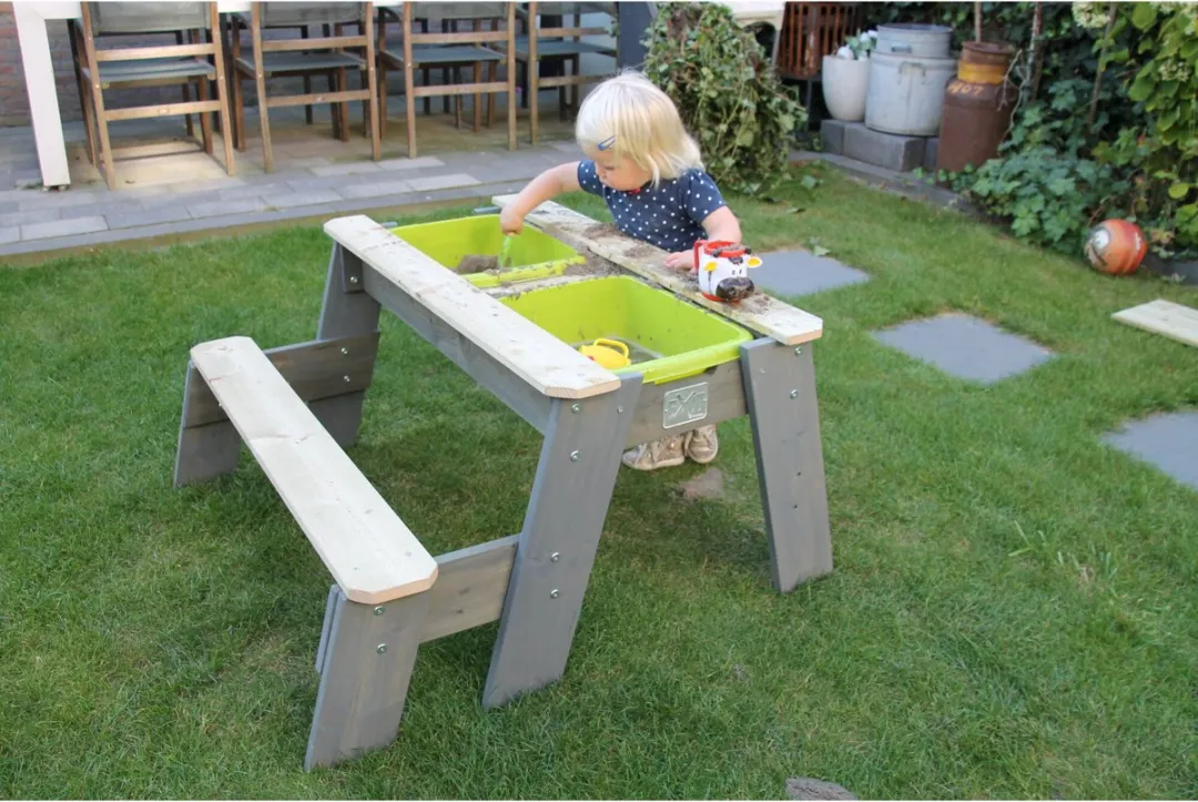 EXIT Aksent Zand- en Watertafel Grijs - 16L/32kg