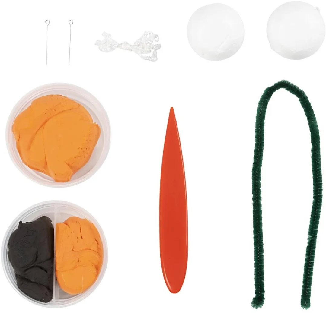 Creativ Company Mini Hobbyset Boetseren Pompoenen - Oranje