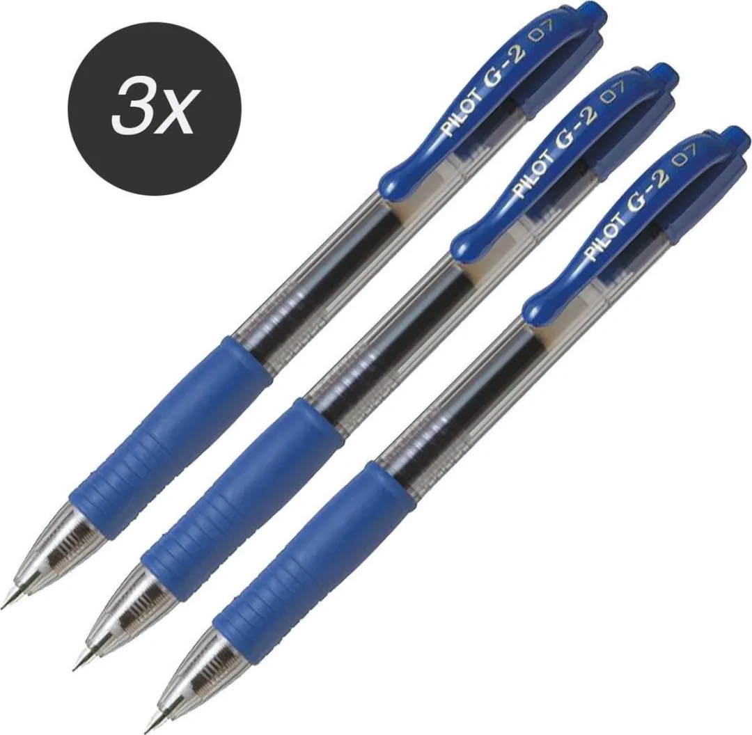 Pilot G-2 Blauwe Rollerballpen