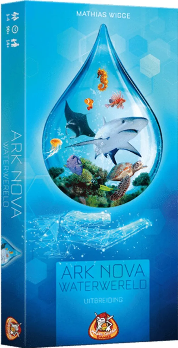 White Goblin Games Ark Nova: Waterwereld Uitbreiding - Expertspel - 1-4 Spelers