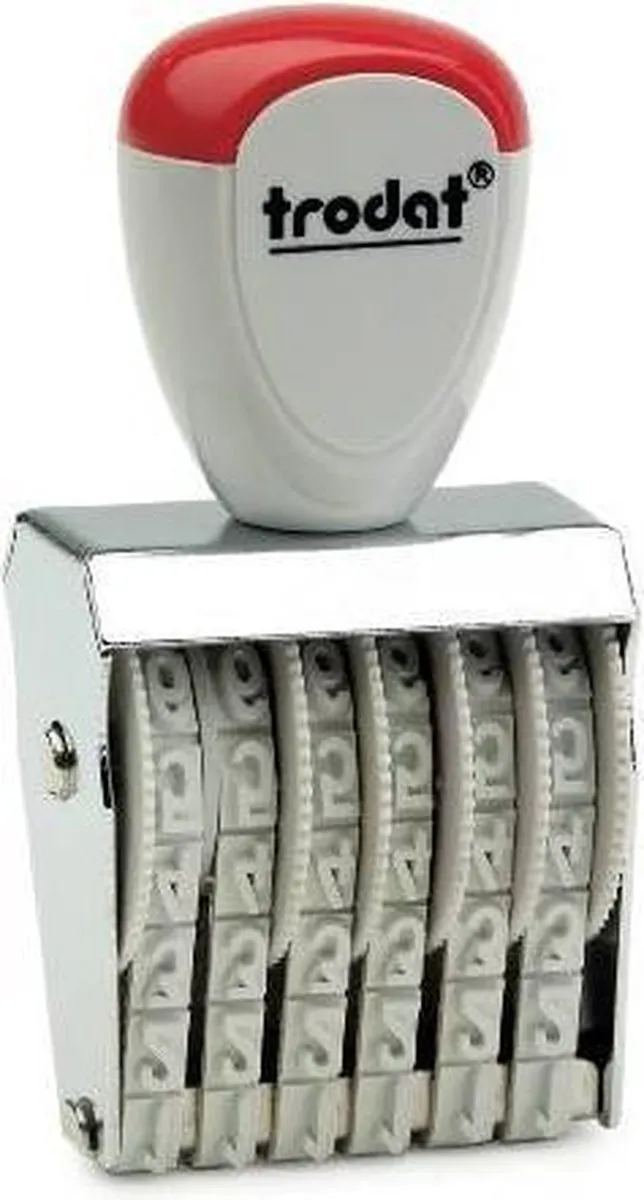 Trodat 6CIJF.5MM Nummerstempel - Zwart