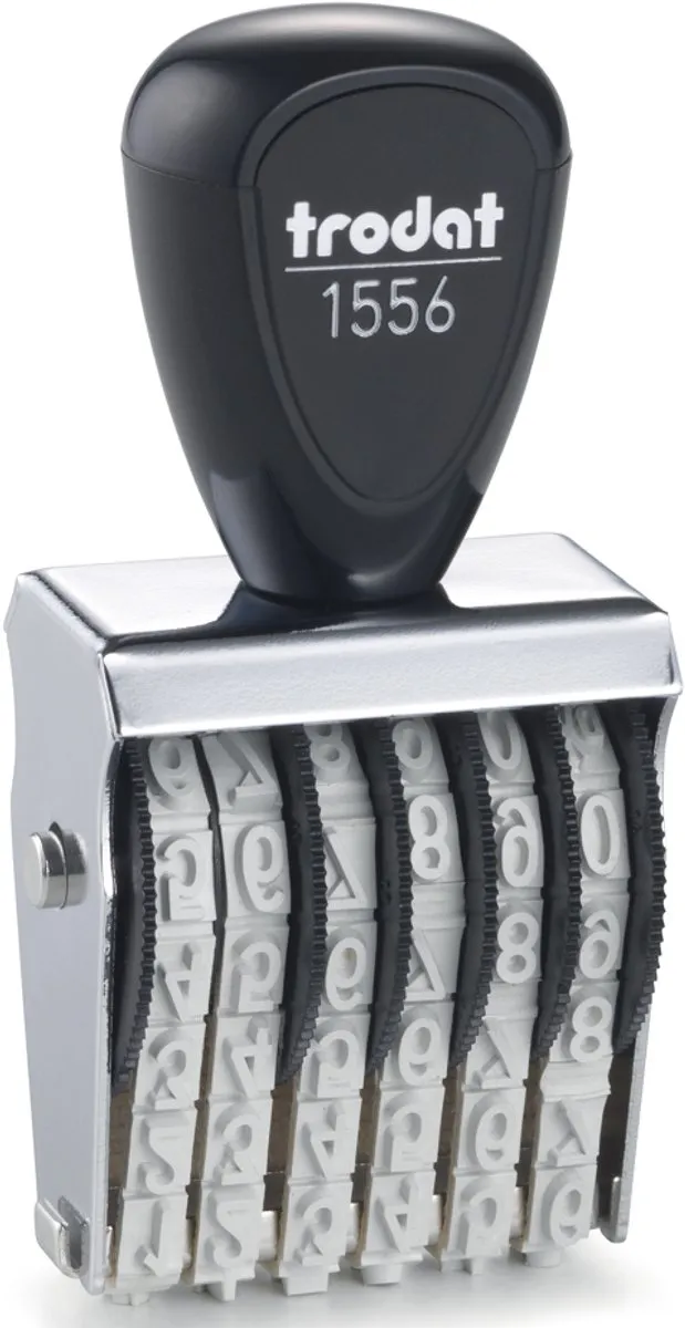 Trodat 6CIJF.5MM Nummerstempel - Zwart