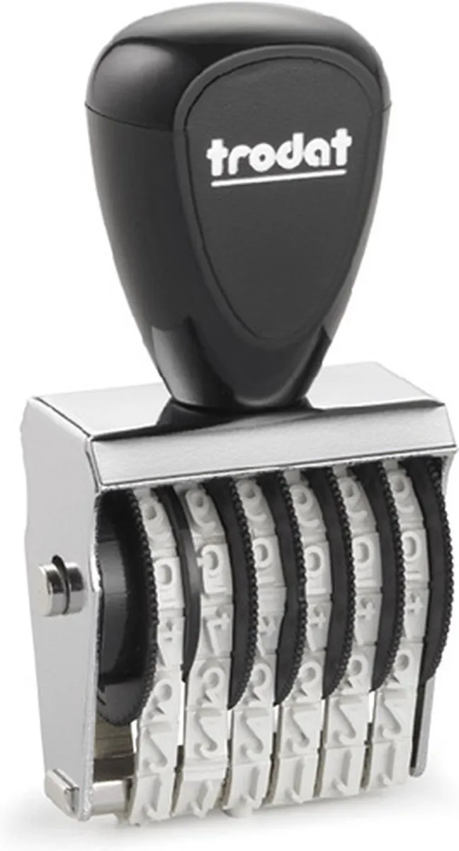 Trodat 6CIJF.5MM Nummerstempel - Zwart