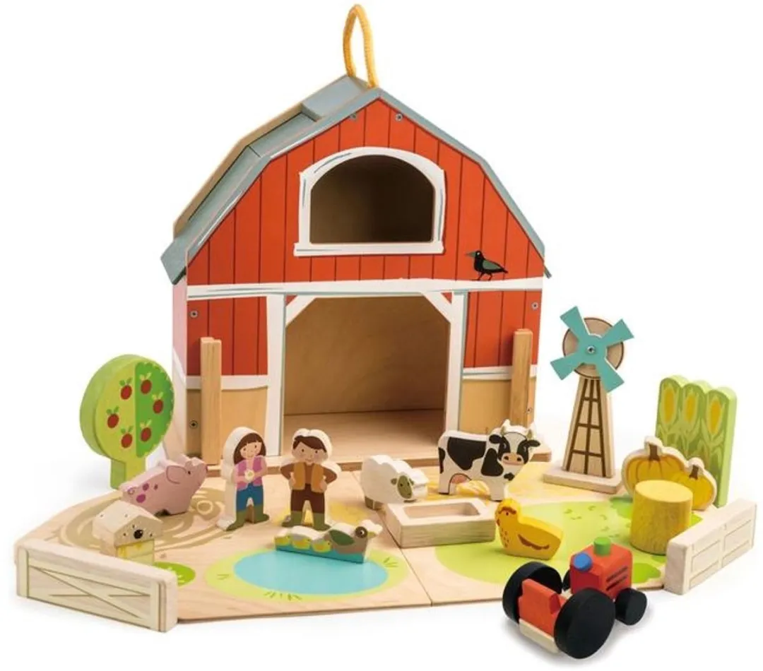 Tender Toys Junior Boerderij Speelset 18-delig