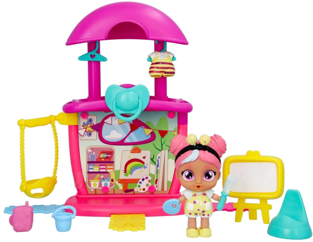 Imc Toys Cry Babies Playtime Maddy Speelfiguren - 8cm - Roze