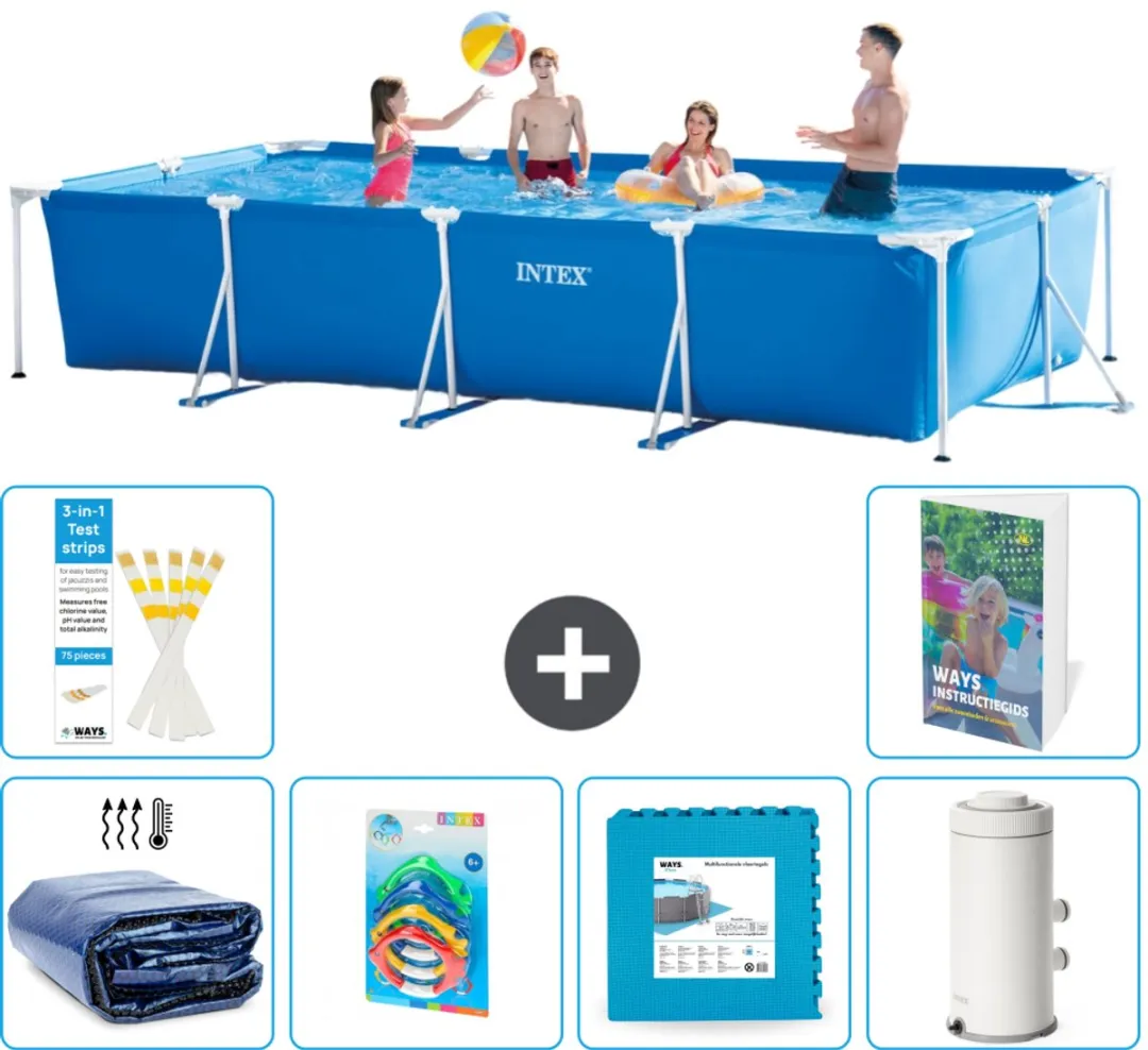 Intex Rechthoekig Frame Zwembad 450x220cm