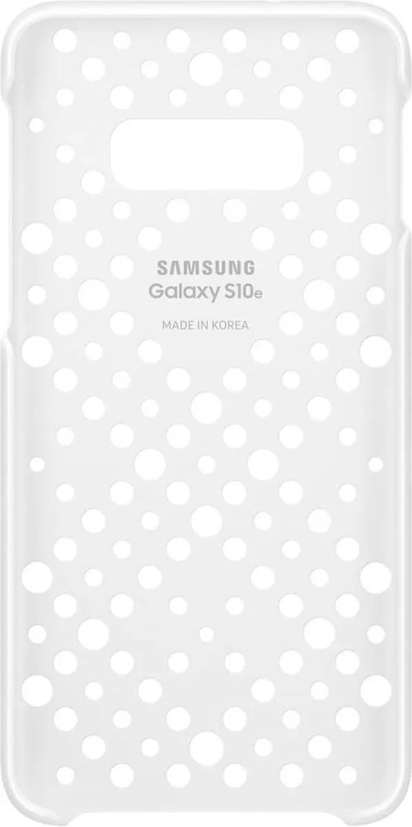 Samsung Galaxy S10e Pattern Cover - Wit/Geel
