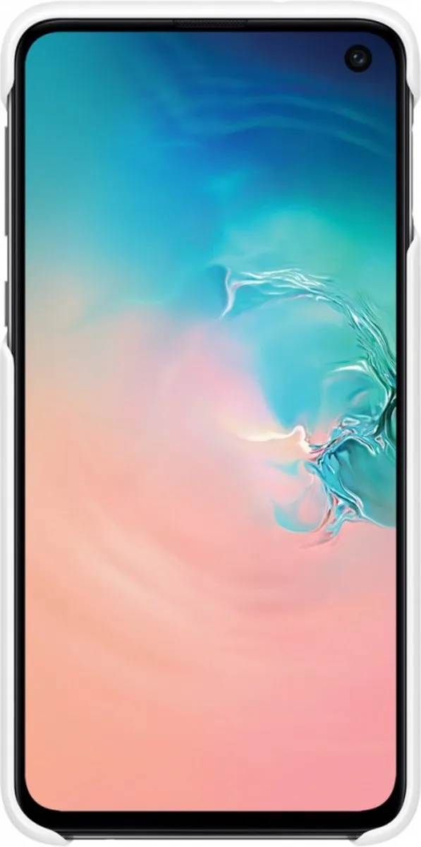 Samsung Galaxy S10e Pattern Cover - Wit/Geel - afbeelding 6 van 6