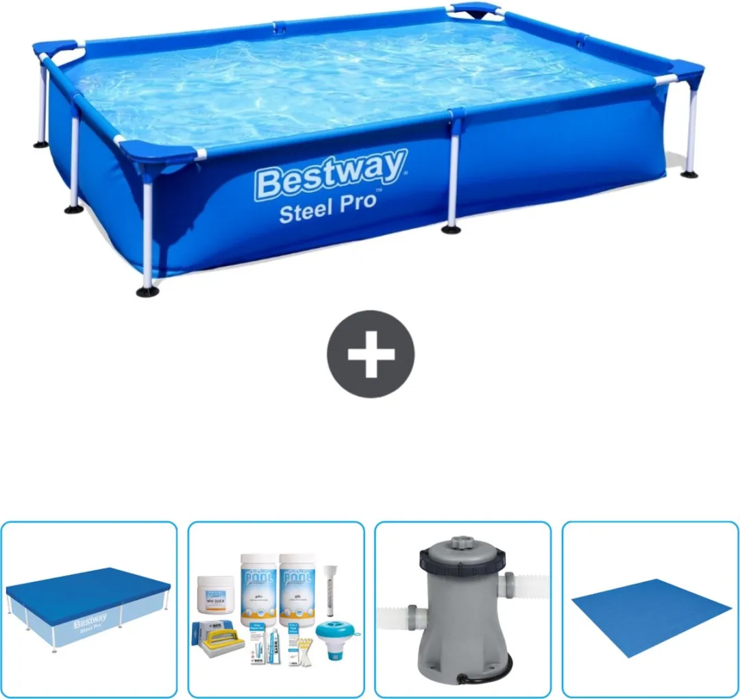 Bestway Steel Pro Zwembad 221x150cm Blauw