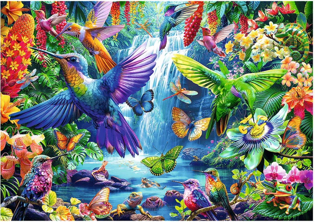 Trefl Tropical Hummingbirds Puzzel 1000 Stuks - Multicolor