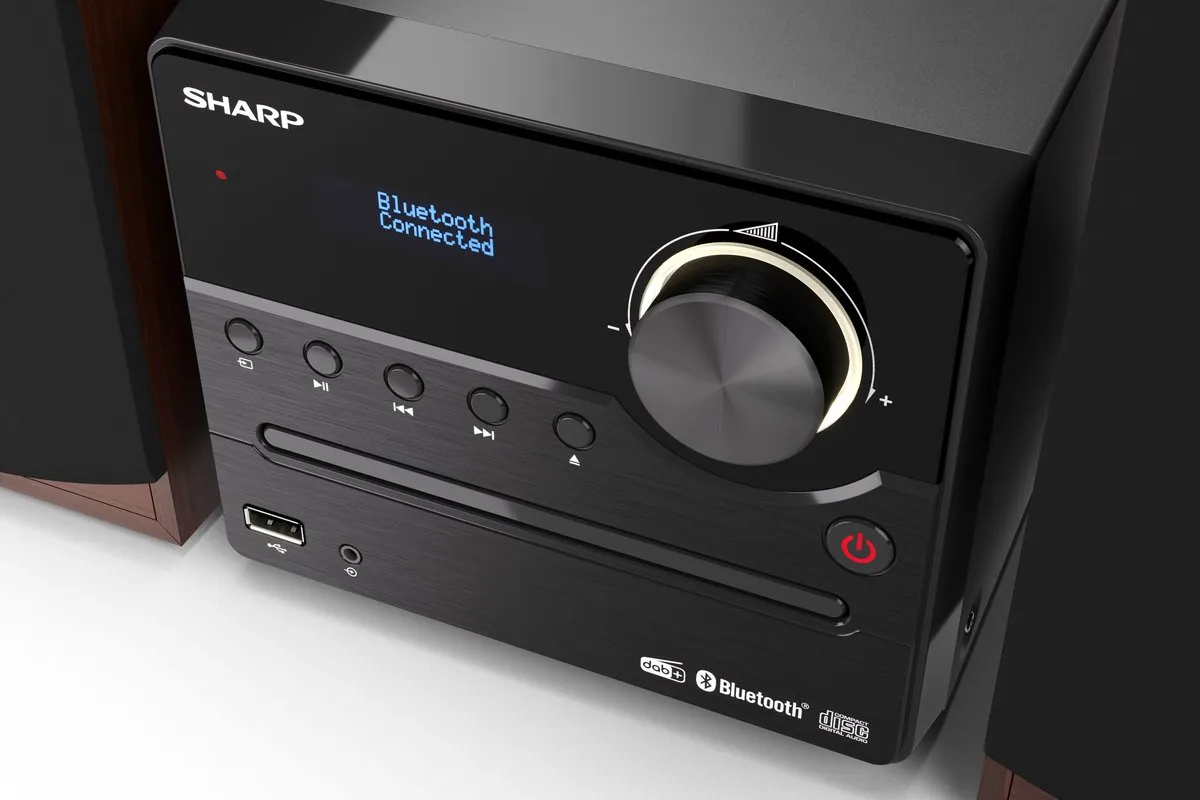 Sharp XL-B517D Home Audio Microsysteem 45W - Bruin - afbeelding 6 van 6