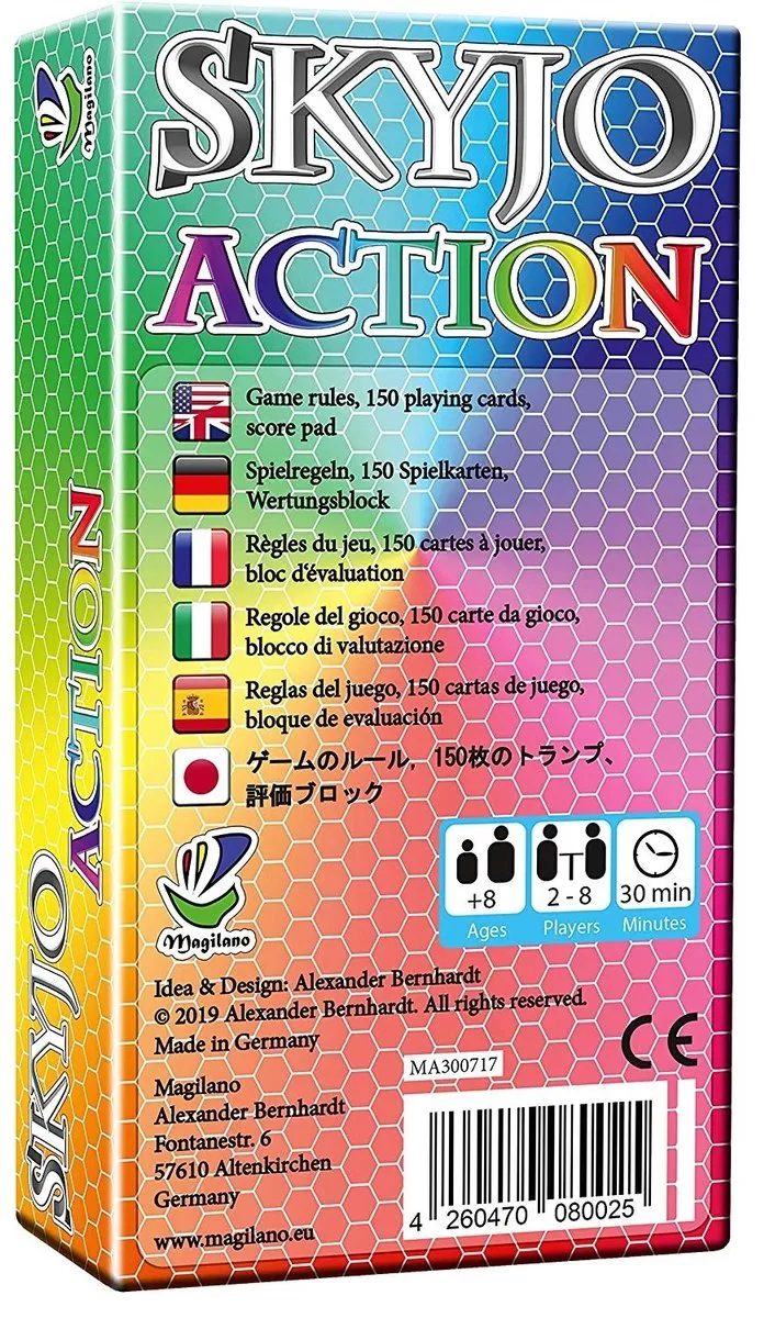 Geronimo Games Magilano Skyjo Action Kaartspel - 2 tot 8 spelers
