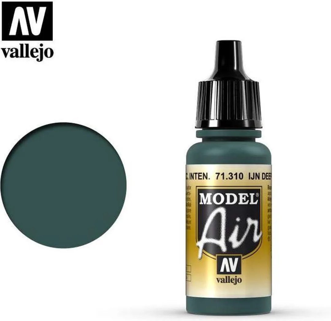 Vallejo Model Air Ijn Deep Dark Green Acrylverf 17ml