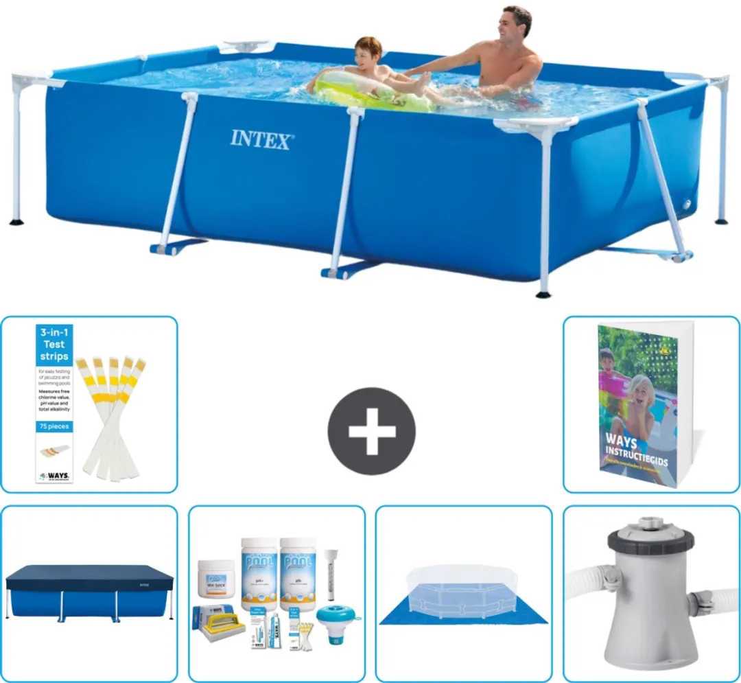 Intex Rechthoekig Frame Zwembad 260x160cm