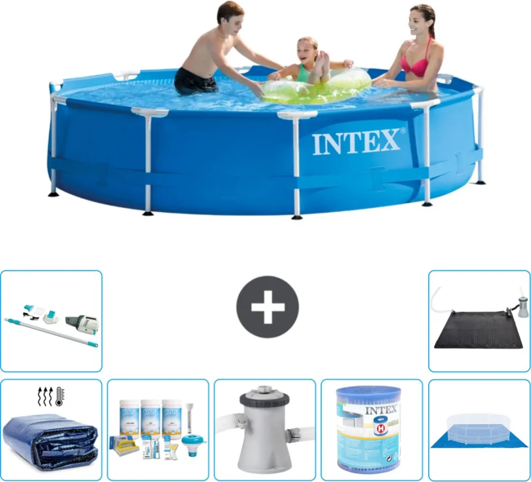 Intex 28200NP-Blauw Rond Frame Zwembad 305cm