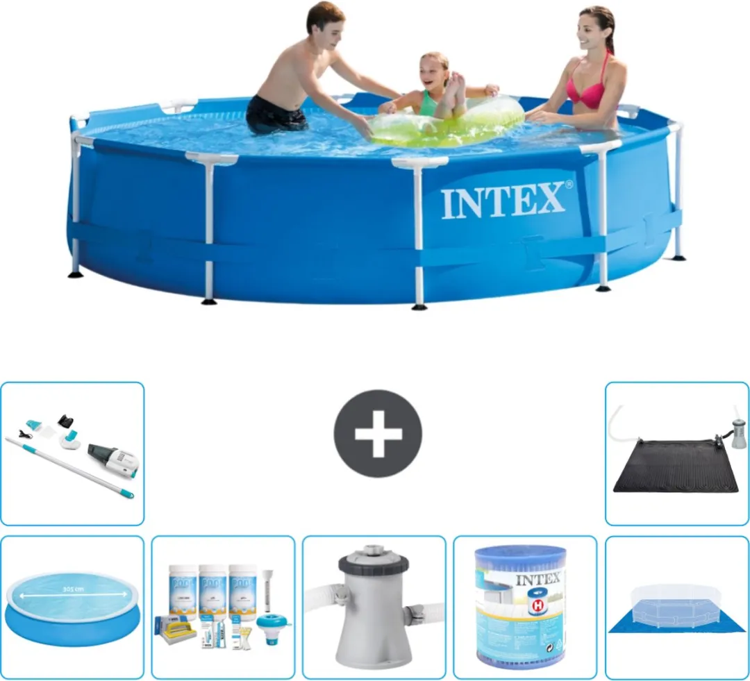Intex 28200NP-Blauw Rond Frame Zwembad 305cm - Blauw - afbeelding 3 van 6
