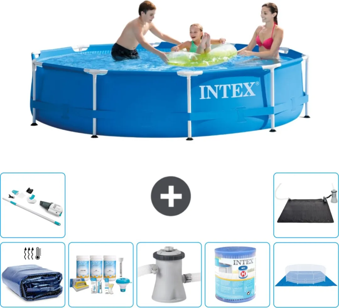 Intex 28200NP-Blauw Rond Frame Zwembad 305cm - Blauw - afbeelding 2 van 6