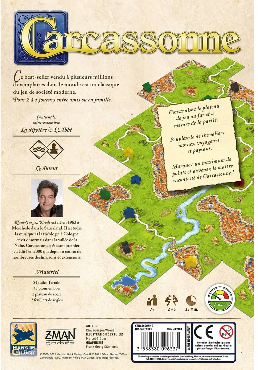 Z-Man Games Carcassonne Bordspel - 2-5 Spelers