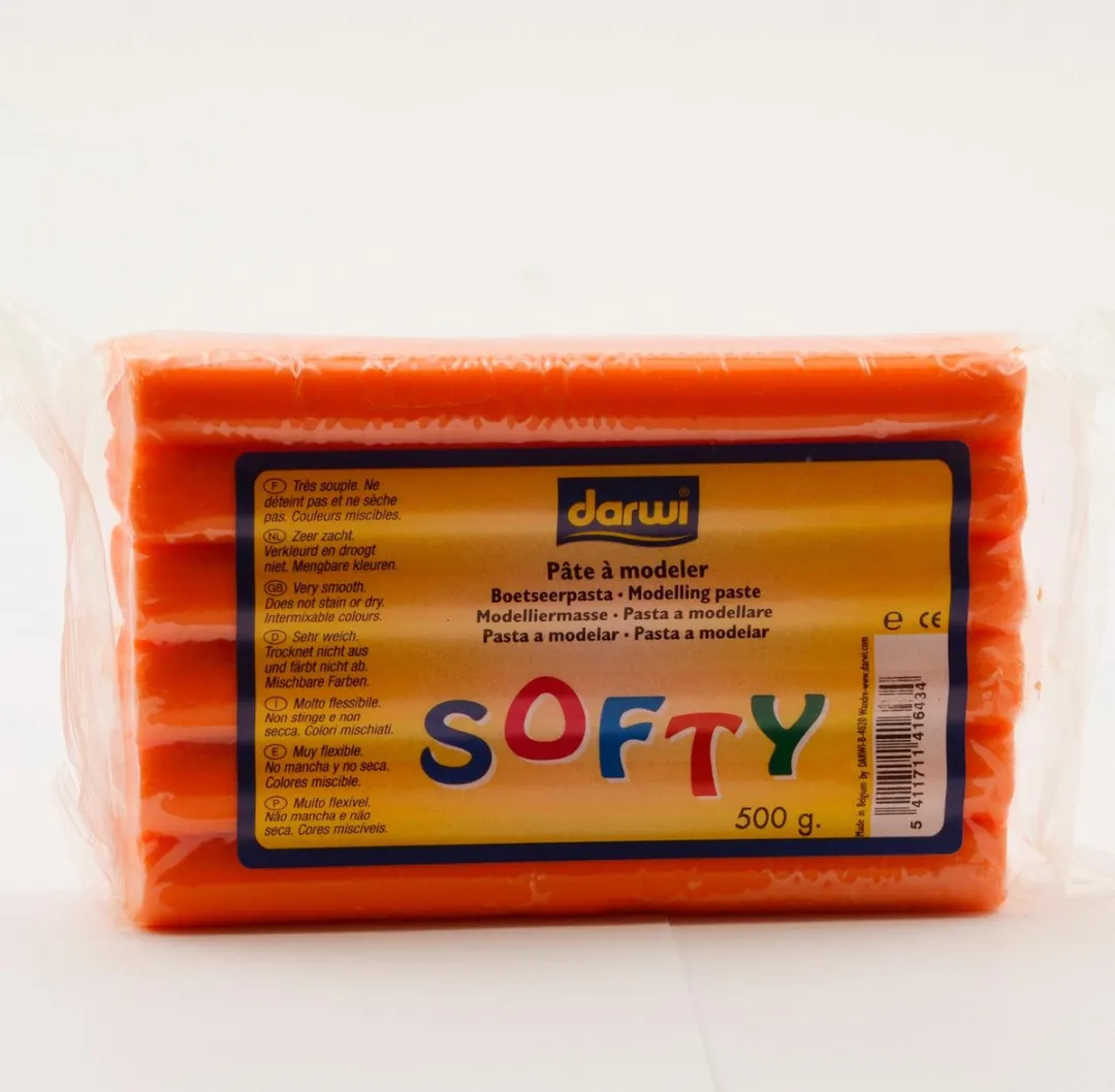 Creativ Company Softy Boetseerklei 500g - Oranje