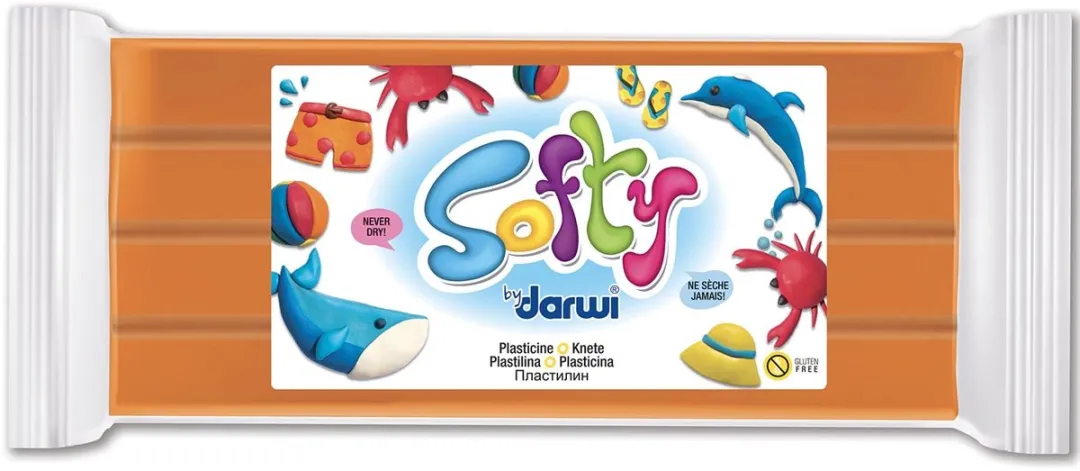 Creativ Company Softy Boetseerklei 500g - Oranje