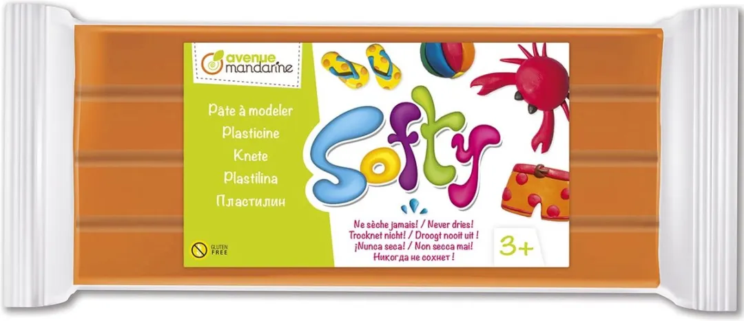 Creativ Company Softy Boetseerklei 500g - Oranje