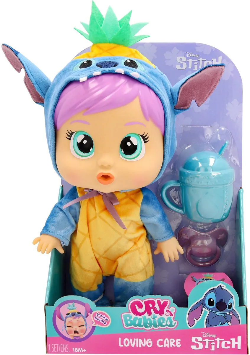 Imc Toys Cry Babies Loving Care Disney Stitch - Multikleur