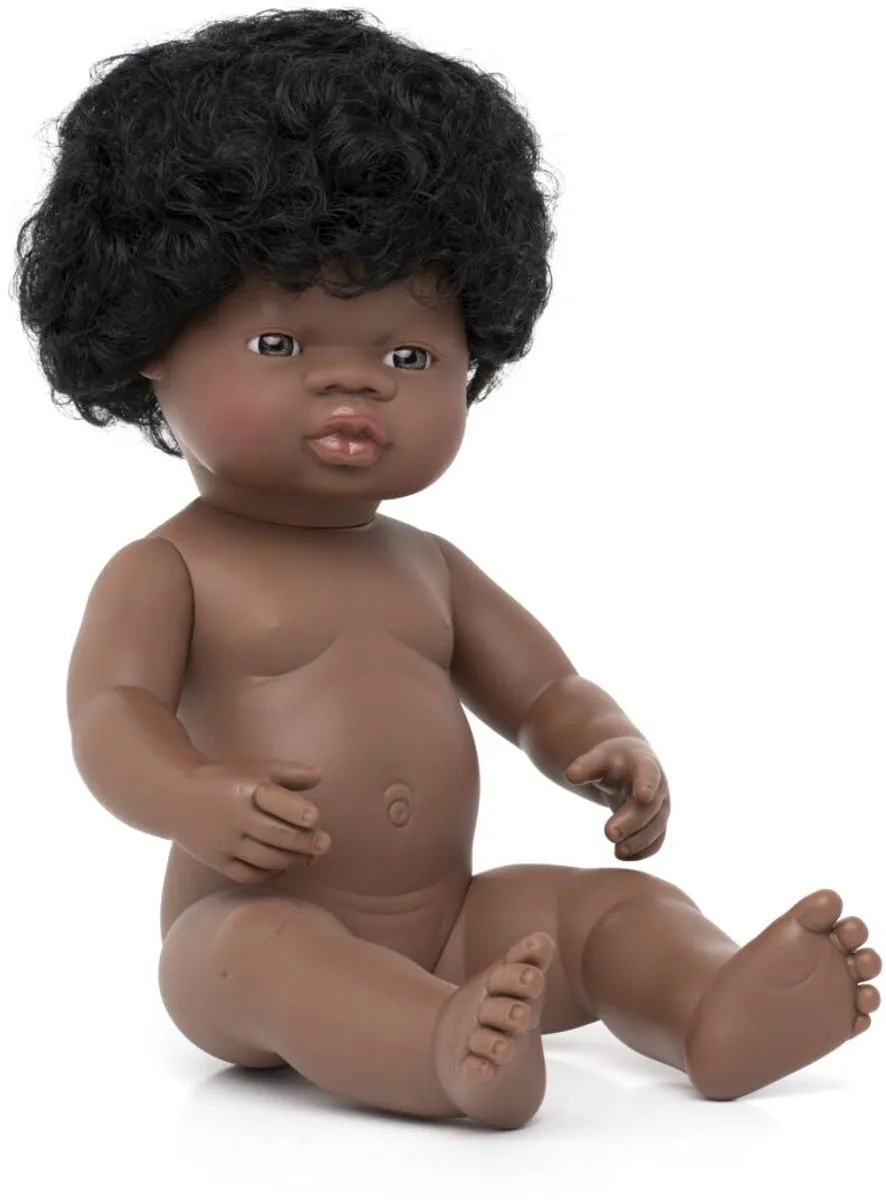 Miniland Pop Afrikaans Meisje 38cm - Multicolor - afbeelding 6 van 6