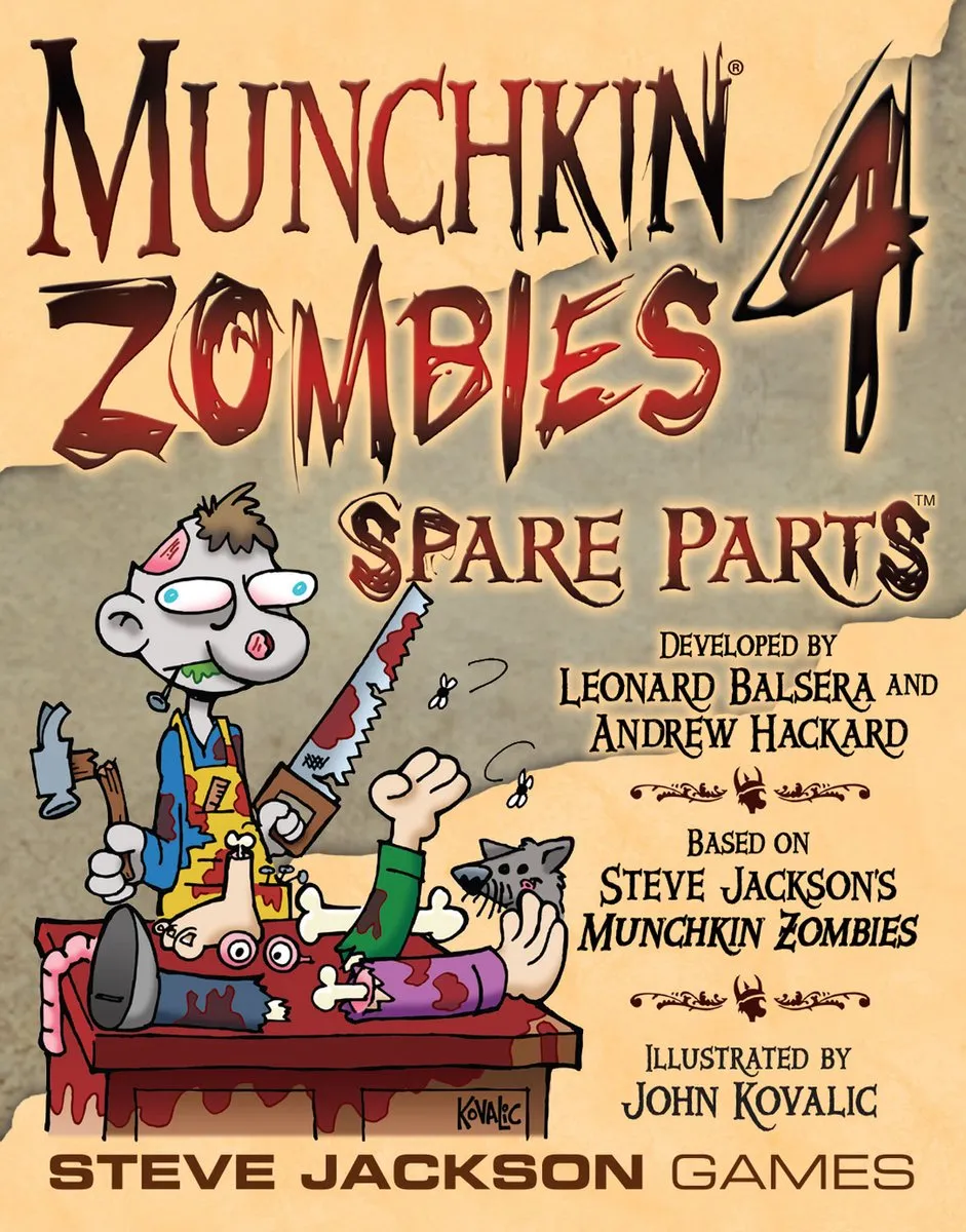 Steve Jackson Games Munchkin Zombies 4 Spare Parts - 3-6 Spelers