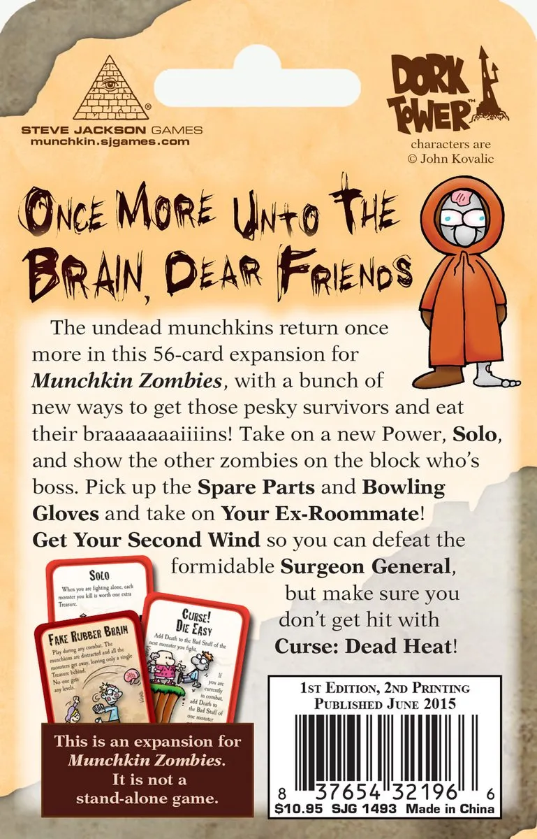 Steve Jackson Games Munchkin Zombies 4 Spare Parts - 3-6 Spelers