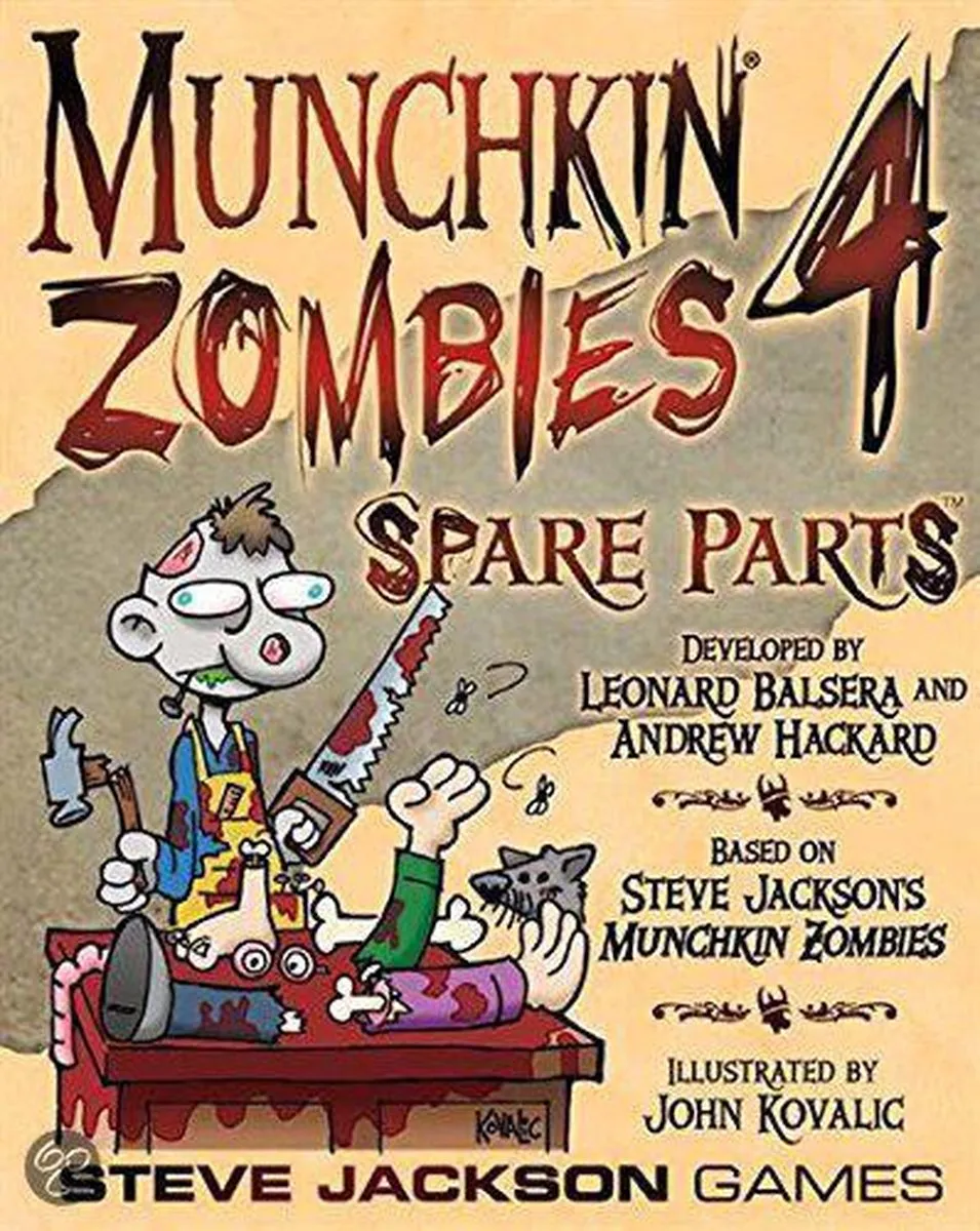 Steve Jackson Games Munchkin Zombies 4 Spare Parts - 3-6 Spelers