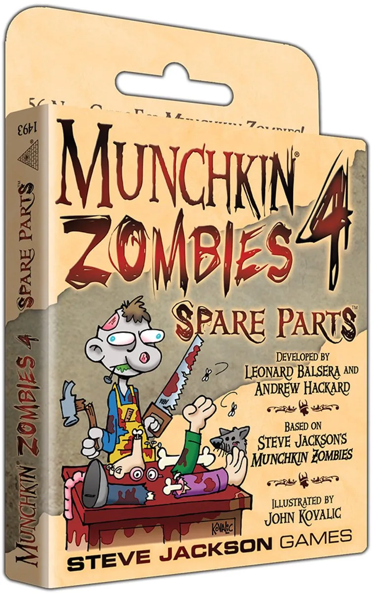 Steve Jackson Games Munchkin Zombies 4 Spare Parts