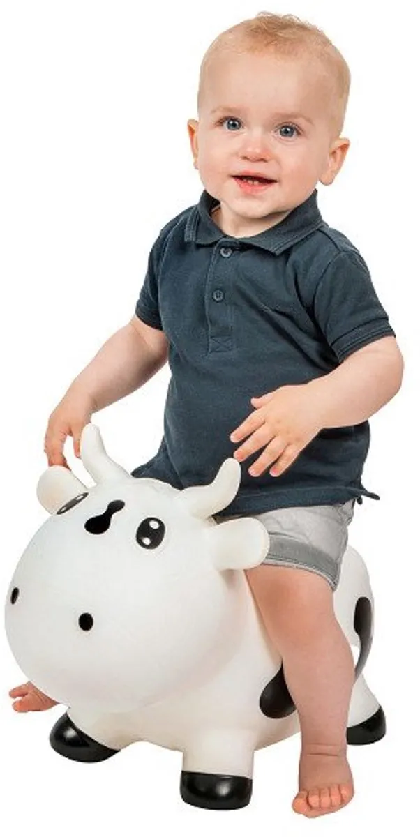 Toi-Toys Little Stars Skippy Koe - Wit/Grijs/Rosa