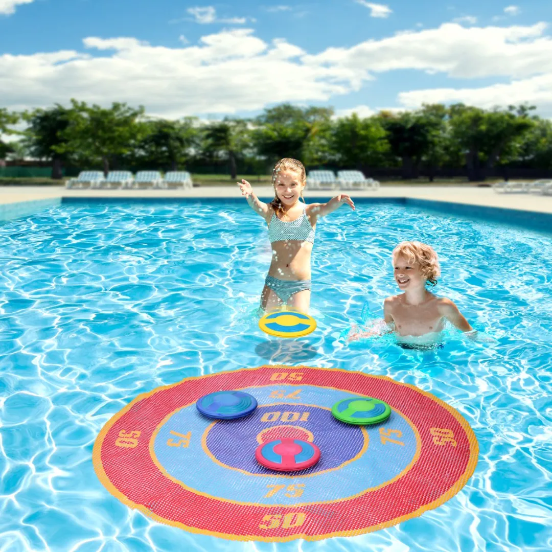 Eddy Toys Werpspel 5-delig - Drijvend Doelspel 65cm - Multicolor