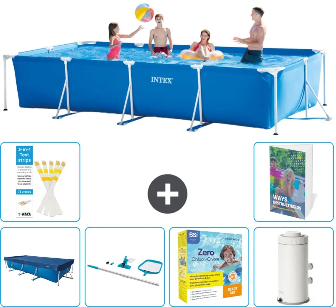 Intex Rechthoekig Frame Zwembad 450x220x84cm