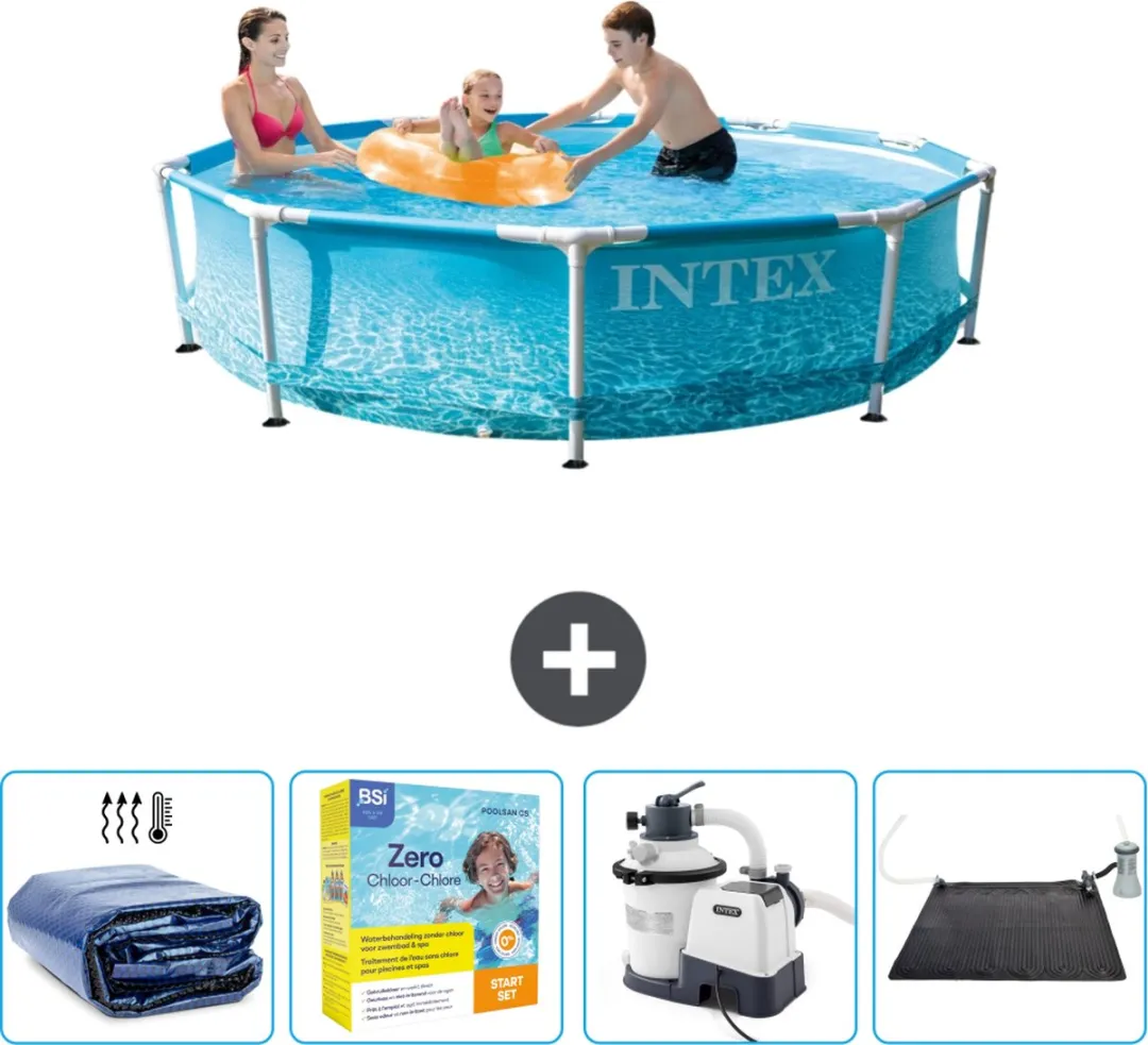 Intex 28206NP-Blauw Rond Frame Zwembad 305x76cm - Blauw