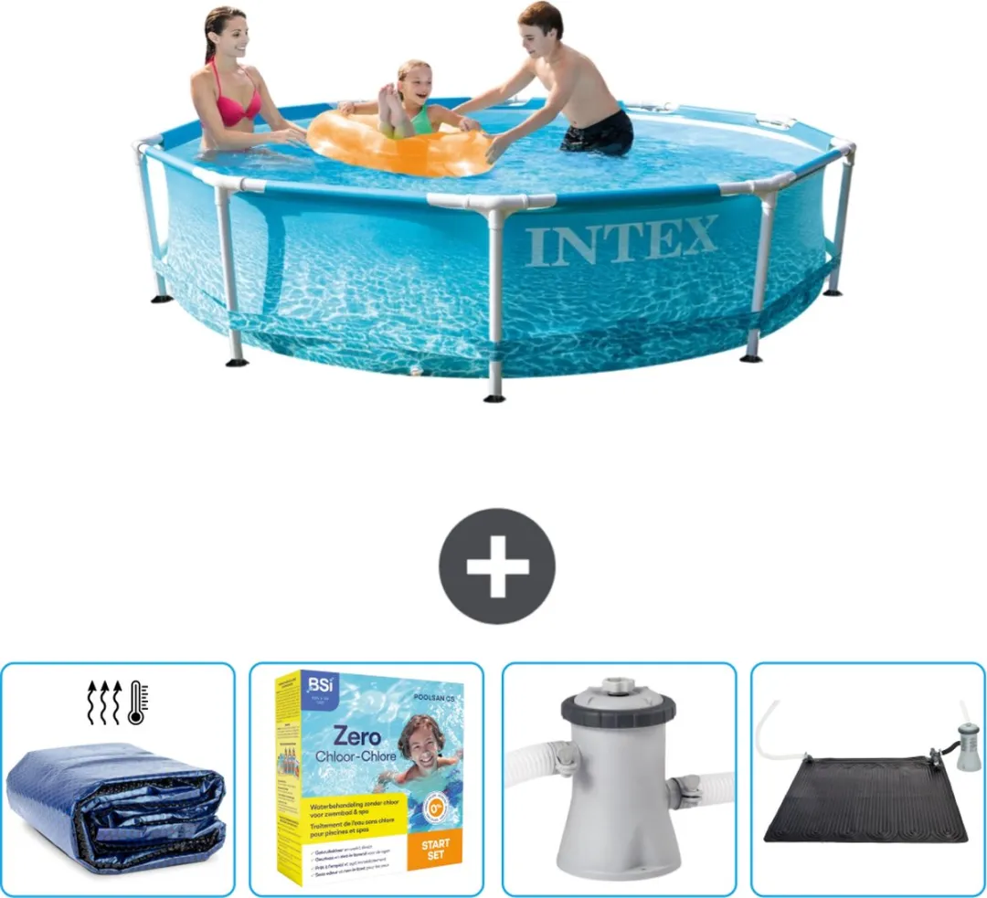 Intex 28206NP-Blauw Rond Frame Zwembad 305x76cm
