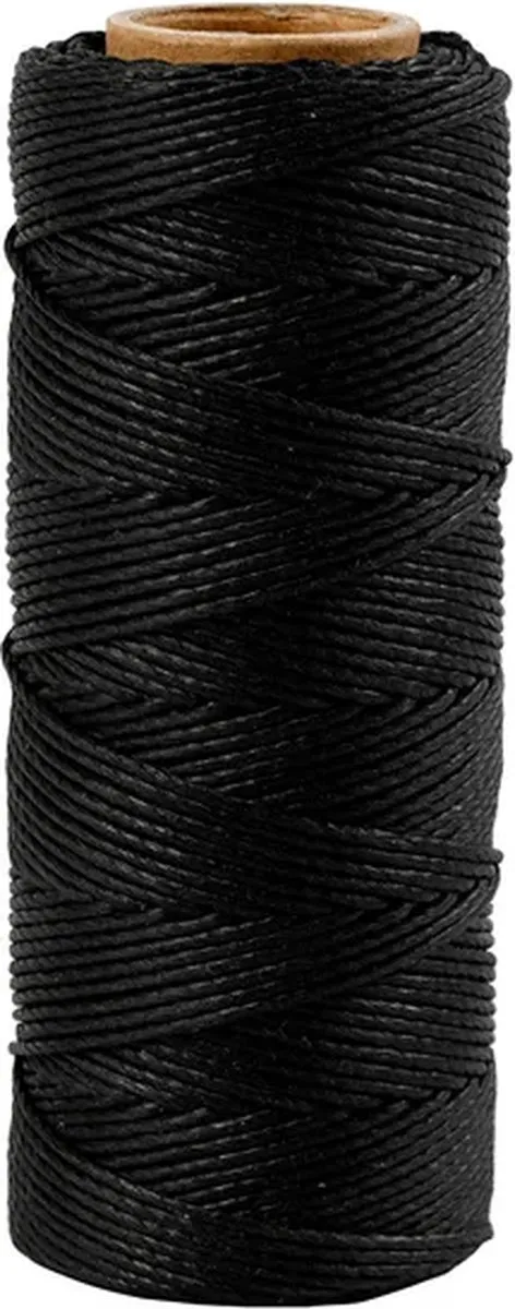 Creativ Company Bamboekoord 1mm - 65m - Zwart