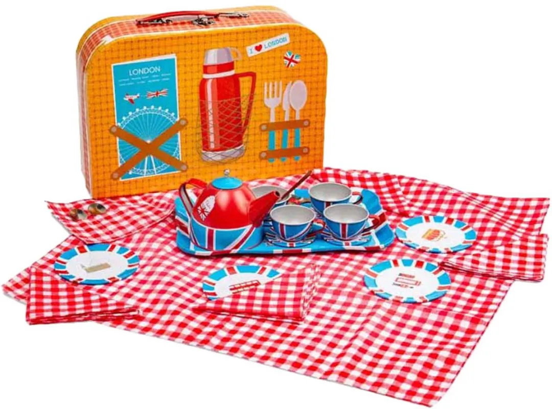 BIGJIGS Londen Theeservies Speelset - 24-delig - Multicolor
