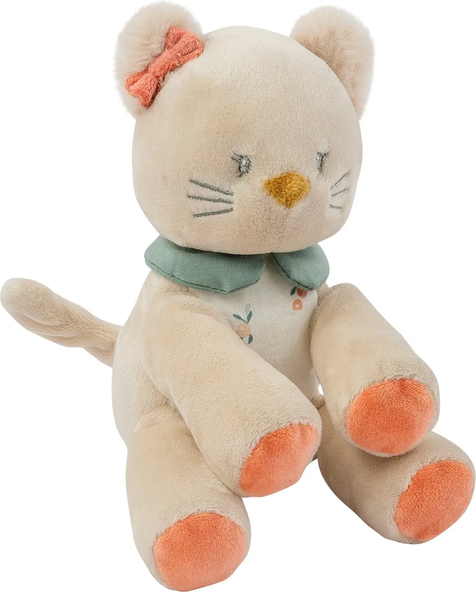 Nattou Kat Lana Knuffel met Rammelaar 20cm