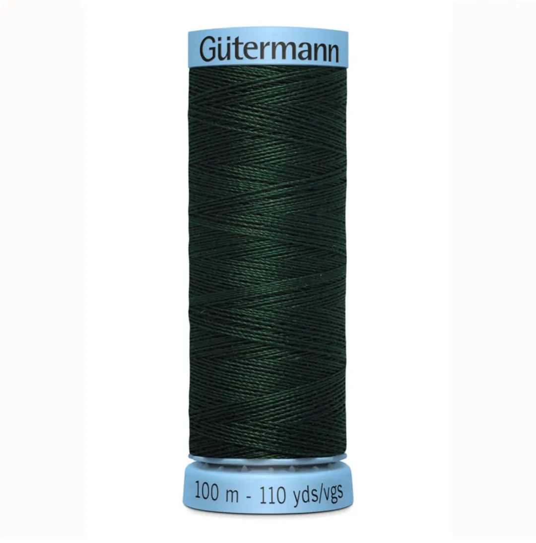 Gutermann Zijde Garen 100m - Zwart/Grijs/Wit