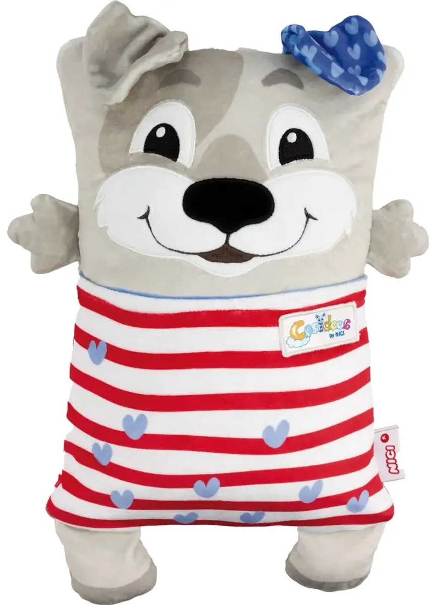 Nici Knuffelhond Pluche Wendbaar Kussen 30x20cm